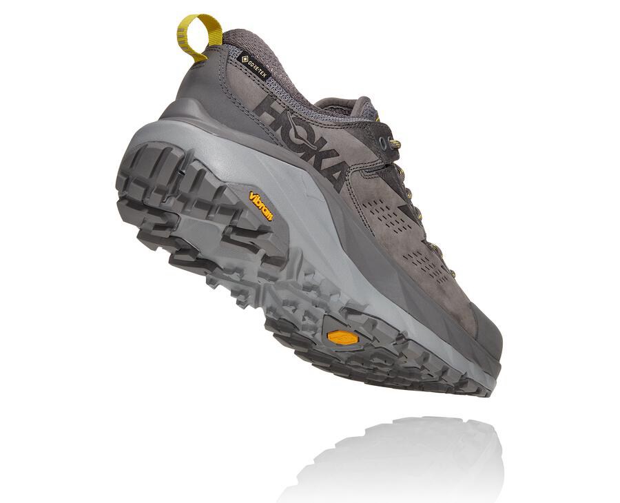 Tenis Trail Hoka One One Masculino Cinzentas - Kaha Baixo Gore-Tex - 685-TSBRHK